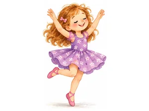 a girl dancing