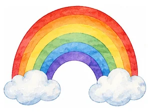 R - rainbow