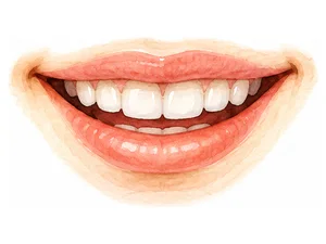 a smiling mouth