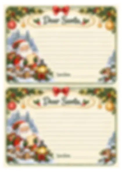 Dear Santa - превью листа