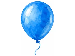 a blue balloon