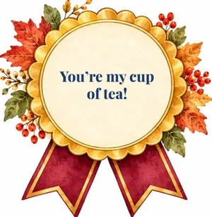 Бирка для чайного пакетика: You’re my cup of tea!