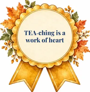Бирка для чайного пакетика: TEA-ching is a work of heart