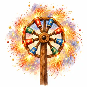 Catherine wheel - огненное колесо
