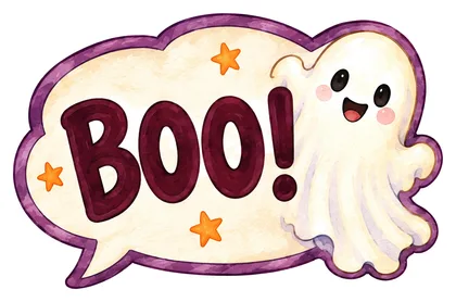 Речевое облачко «Boo!»