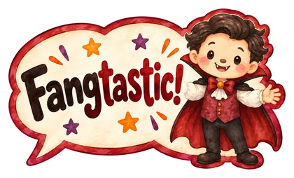 Речевое облачко «Fangtastic!»