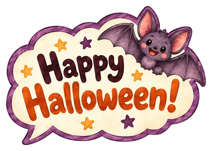 Речевое облачко «Happy Halloween!»