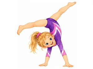a girl doing gymnastics