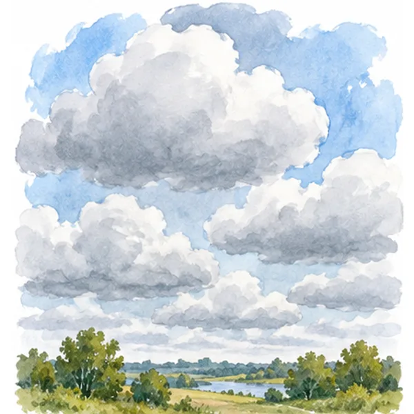 a cloudy sky